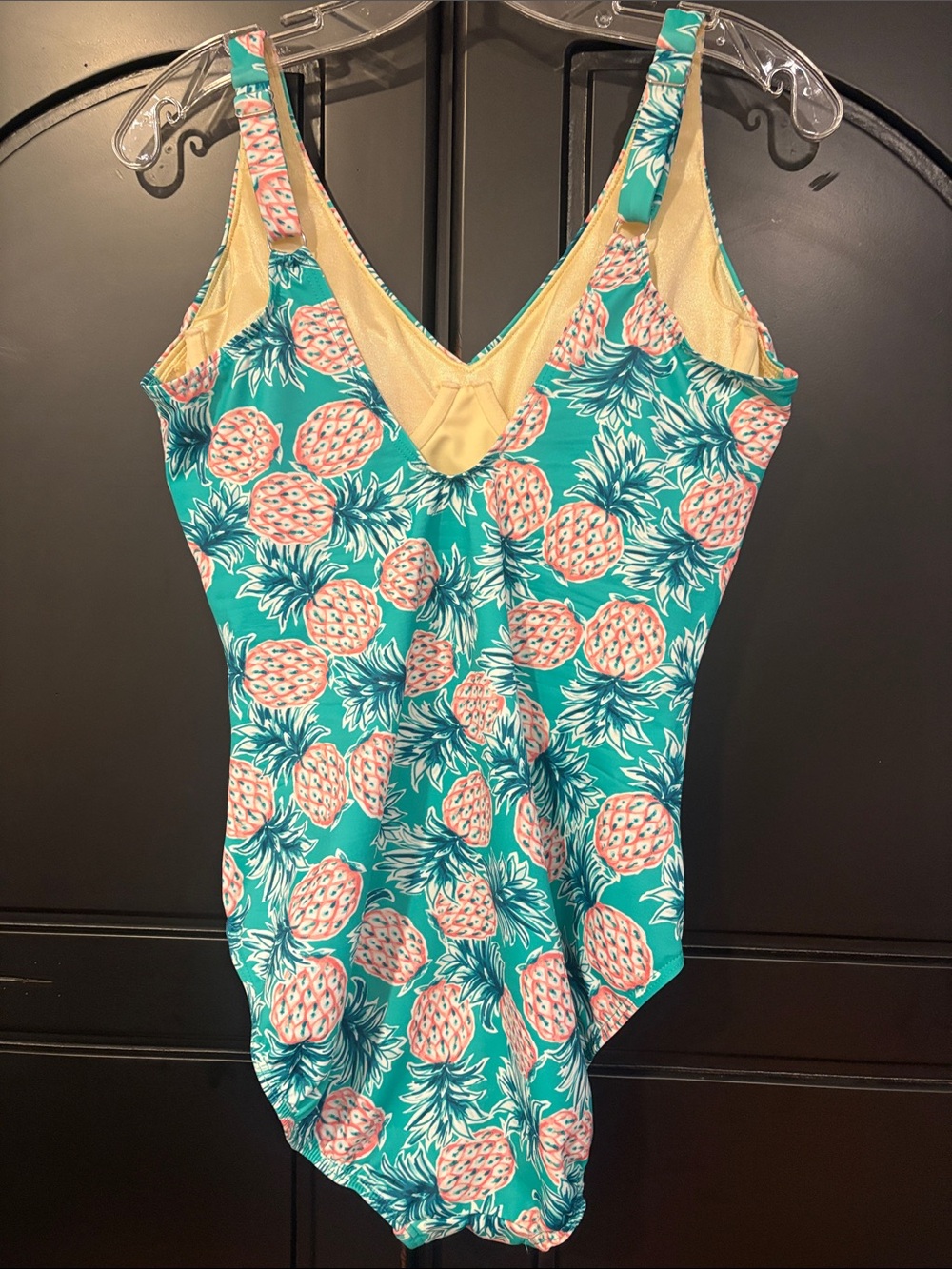 Miraclesuit Teal Pineapple Print One-Piece Swimsuit